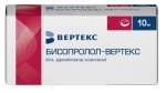 Бисопролол-Вертекс, таблетки покрытые пленочной оболочкой 10 мг 10 шт