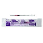 Шприц, 1 мл 0.33ммх13мм 29G 10 шт Медхелп одноразовый трехкомпонентный с иглой