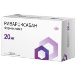 Ривароксабан Фармасинтез, таблетки покрытые оболочкой пленочной 20 мг 98 шт