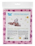 Клеенка подкладная, Roxy-Kids (Рокси кидс) р. 68смх100см арт. R-0069 С ПВХ-покрытием рисунок пурпурные звезды