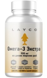 Омега-3 экстра, Layco (Лайко) капсулы 30 шт