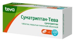 Суматриптан-Тева табл. п/о пленочной 100 мг 6 шт.
