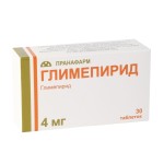 Глимепирид, таблетки 4 мг 30 шт