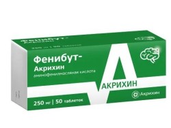 Фенибут-Акрихин табл. 250 мг 50 шт.