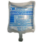 Натрия хлорид, раствор для инфузий 0.9% 250 мл 1 шт контейнеры